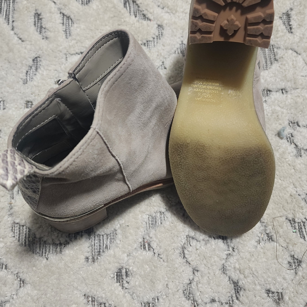 Vince Camuto Light Gray Heeled Boots - Picture 7 of 8